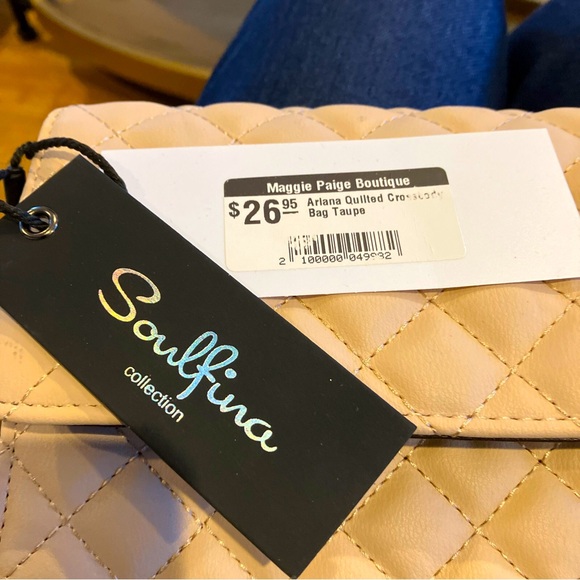 NWT Soulfina Collection Taupe Arlana PETA Approved Vegan Wallet ✨ 8” x 5” - Picture 5 of 5